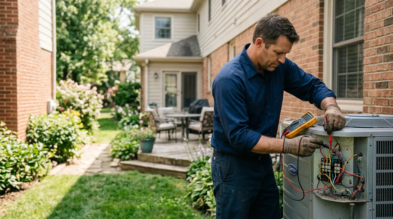 HVAC technician working near Gardner, KS